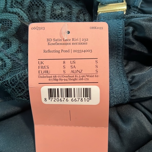 New with Tags Hunkemoller BD Satin Lace Riri Size Small - Picture 10 of 10